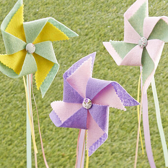 How to Make Pinwheels from Felt