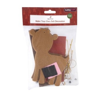 Make Your Own Felt Reindeer Decorations Kit 6 Pack image number 4