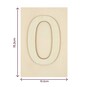 Wooden Number 0 Plaque 10cm x 15cm image number 4