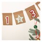 Kraft Paper Advent Bunting 3m image number 2