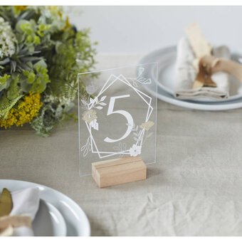 Acrylic Sign BLOCK Stand Card Display Holders, Clear Stands for Acrylic  Wedding Signs, Wedding Sign Holders, Acrylic Place Card Table Number 