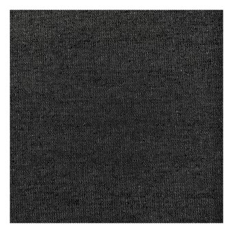 Black Cotton Denim Fabric by the Metre | Hobbycraft