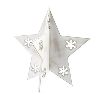 3D Wooden Star 20.5cm