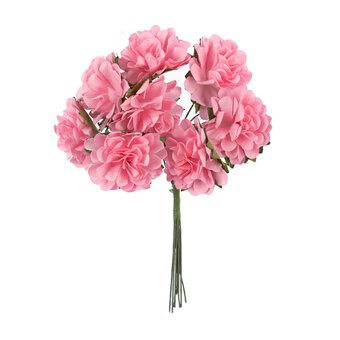 Mini Pink Wired Floral Picks 8 Pack