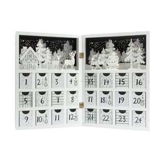 White Light-Up Advent Calendar image number 2