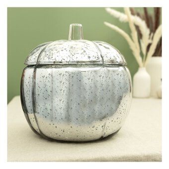 Silver Mercury Pumpkin Bowl 18cm 