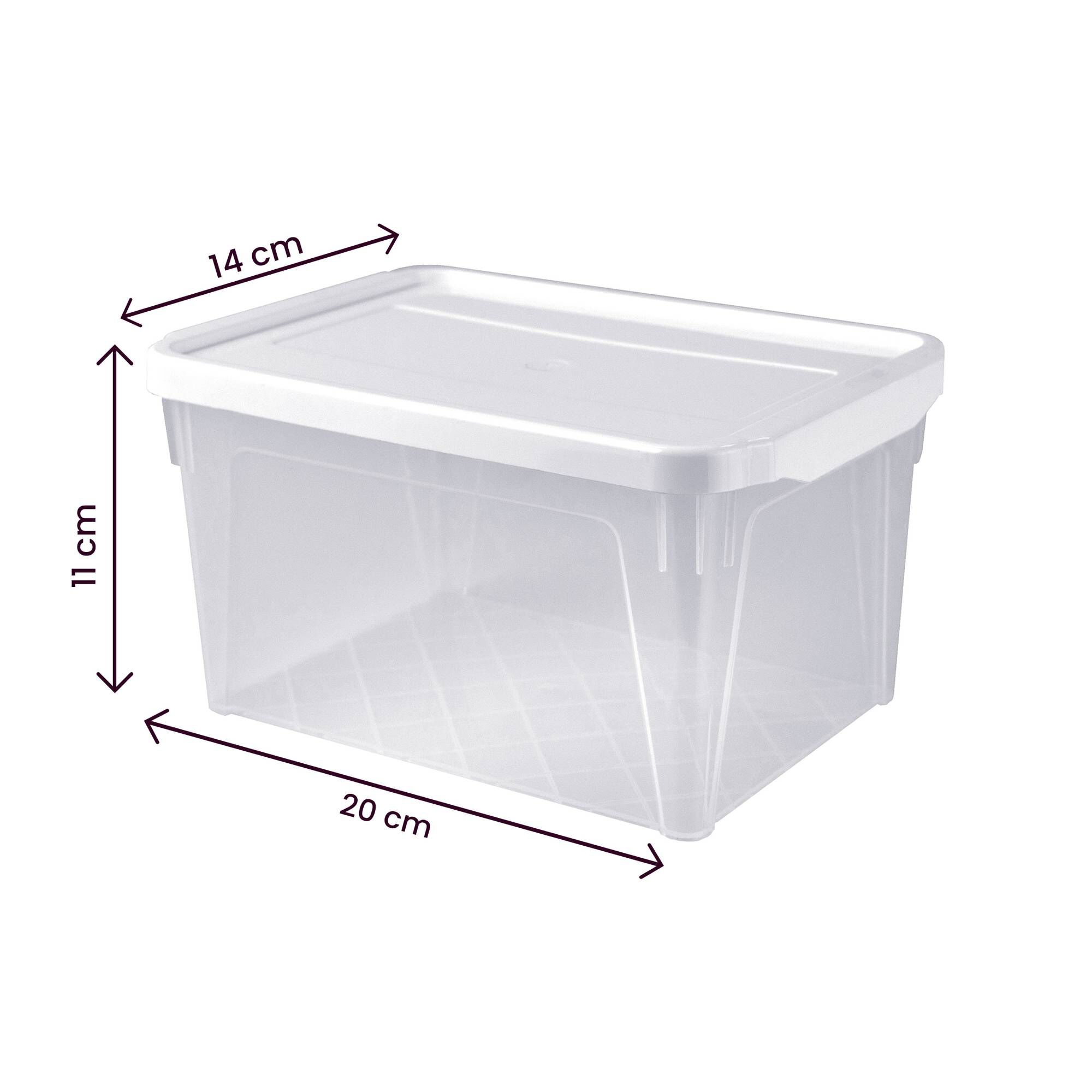 Whitefurze White Spacemaster Extra 2 Litre Storage Box