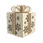 3D Wooden Box with Bow 18cm image number 2