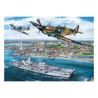 Gibsons Portsmouth Flypast Jigsaw Puzzle 1000 Pieces