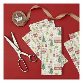 Merry Christmas Tissue Paper 50cm x 75cm 6 Pack