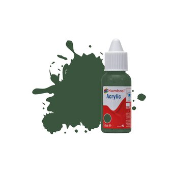 Humbrol Cockpit Green Matt Acrylic Paint Dropper 14ml (78)