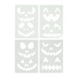 Pumpkin Face Stencils 4 Pack image number 2