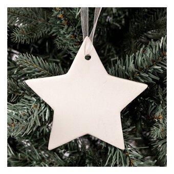 Shine Together Hanging Ceramic Star Decoration 12cm