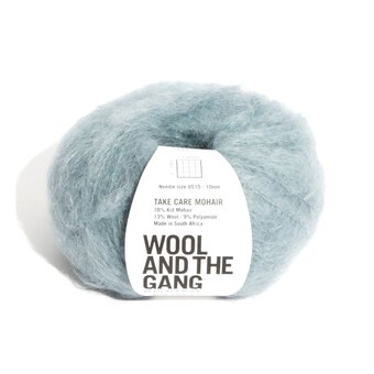 Wool and the Gang Blue Chalk Take Care Mohair 50g