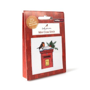 Post Box Mini Cross Stitch Kit