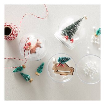 Fillable Baubles 6cm 6 Pack