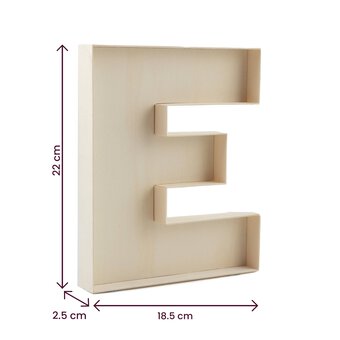 2-Inch Decorative Wooden Letter H - Alphabet Letters for DIY Wall Signs,  Table & Shelf Decorations - Wood Letters for Crafts & Party Decor
