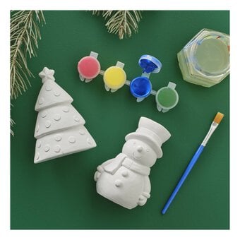 Paint Your Own Snowman and Tree Decorations Kit