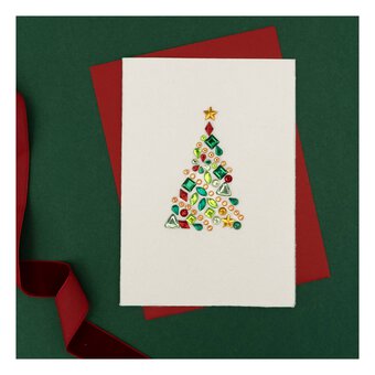 Large Christmas Tree Gem Sticker