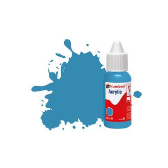 Humbrol Mediterranean Blue Acrylic Gloss Paint Dropper 14ml (48)