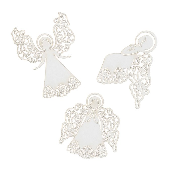 Lace Angel Card Toppers 3 Pack  image number 1