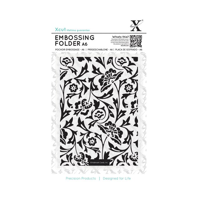 Xcut Floral Embossing Folder A6 image number 1