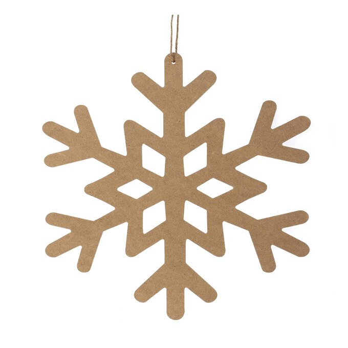 Hanging MDF Snowflake Decoration 30cm | Hobbycraft