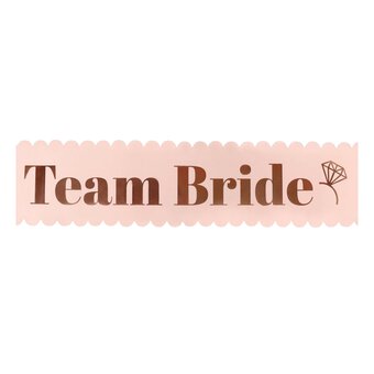 Pink and Rose Gold Team Bride Sashes 6 Pack  image number 4