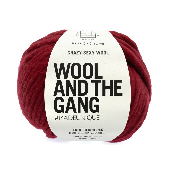 Wool and the Gang True Blood Red Crazy Sexy Wool 200g image number 1