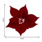 Red Poinsettia Clip 20cm image number 5