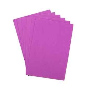 Purple EVA Foam Sheets A4 6 Pack