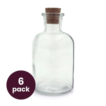 Tall Glass Potion Bottle 6 Pack Bundle