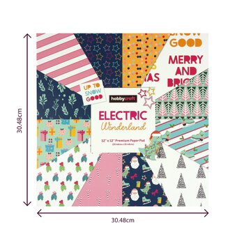 Electric Wonderland 12 x 12 Inches Paper Pad 24 Sheets image number 6