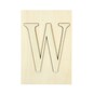 Wooden Letter W Plaque 10cm x 15cm image number 1