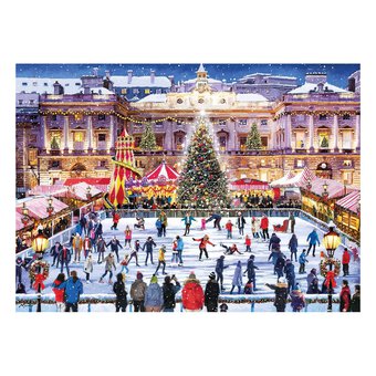 Gibsons Skating at Somerset House Jigsaw Puzzle 1000 Pieces