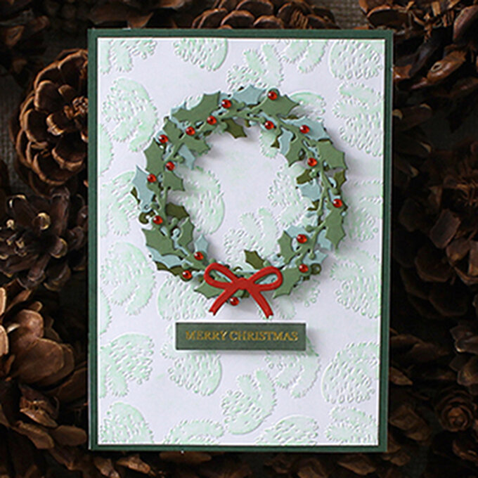 How to Make an Embossed Pine Cone Card | Hobbycraft
