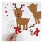 Make Your Own Felt Reindeer Decorations Kit 6 Pack image number 1