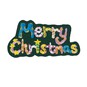 Merry Christmas Iron-On Patch image number 3