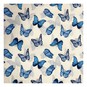 Blue Butterflies Polycotton Fabric by the Metre image number 2