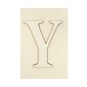 Wooden Letter Y Plaque 10cm x 15cm image number 1