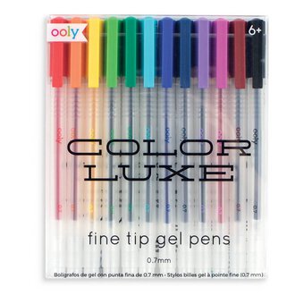 Color Luxe Coloured Gel Pens 12 Pack