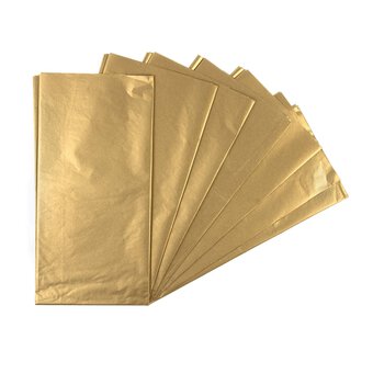 Gold Metallic and Dark Green tissue paper