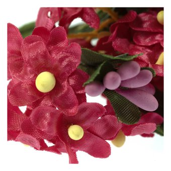 Dark Pink Verbana Floral Pick 10cm image number 3