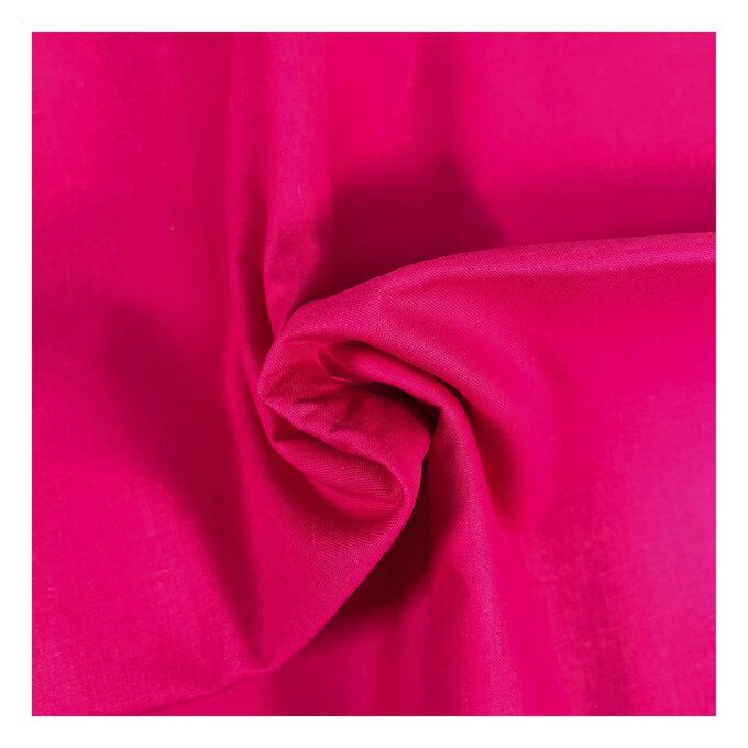 Women’s Institute Hot Pink Premium Cotton Fabric by the Metre image number 1