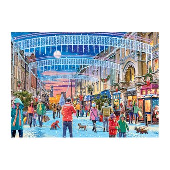 Falcon Christmas in Cardiff Jigsaw Puzzle 1000 Pieces image number 2