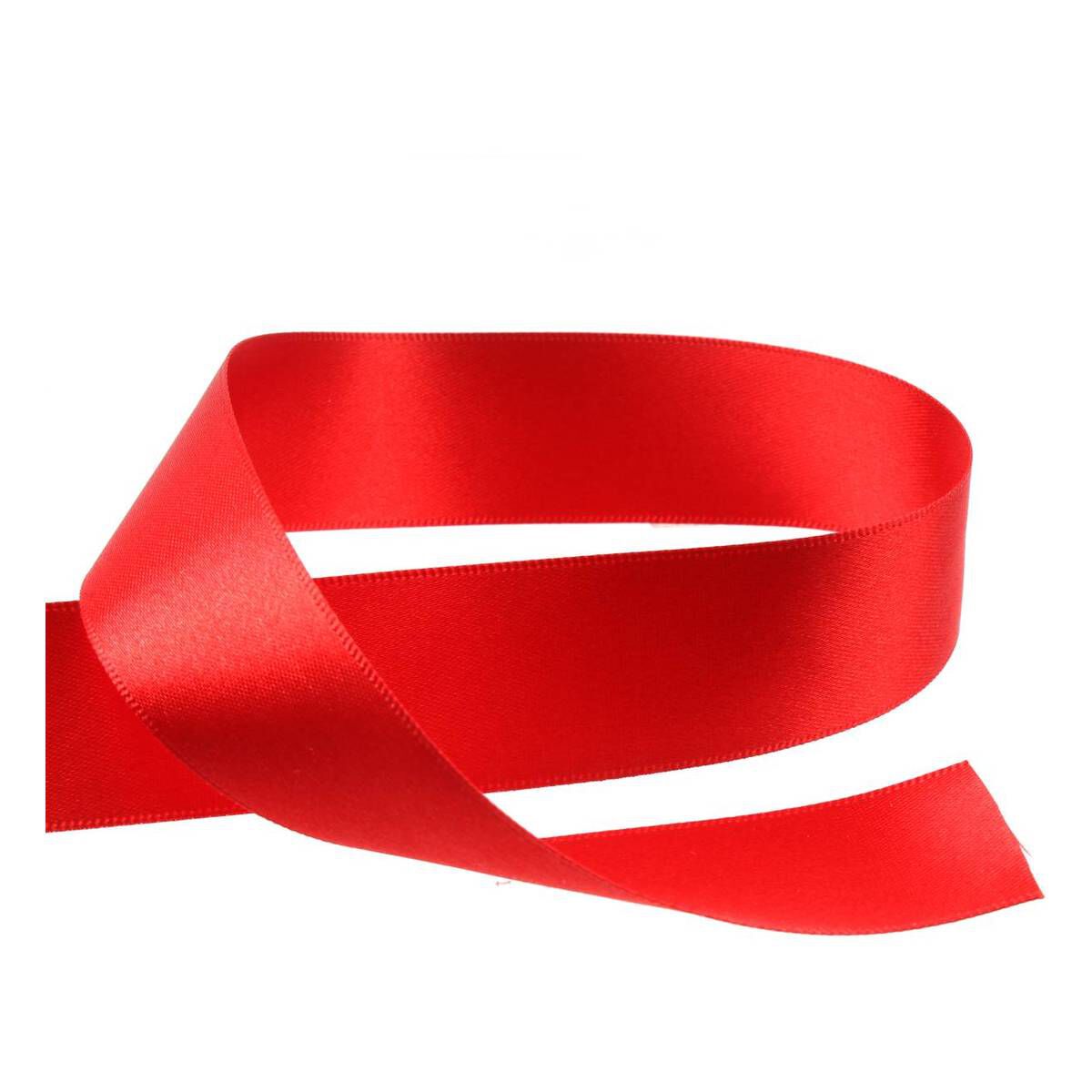 Red double best sale faced satin ribbon