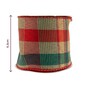 Christmas Tartan Wire Edge Ribbon 63mm x 3m image number 3