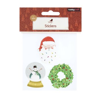 Holly Jolly Christmas Stickers 3 Pack 