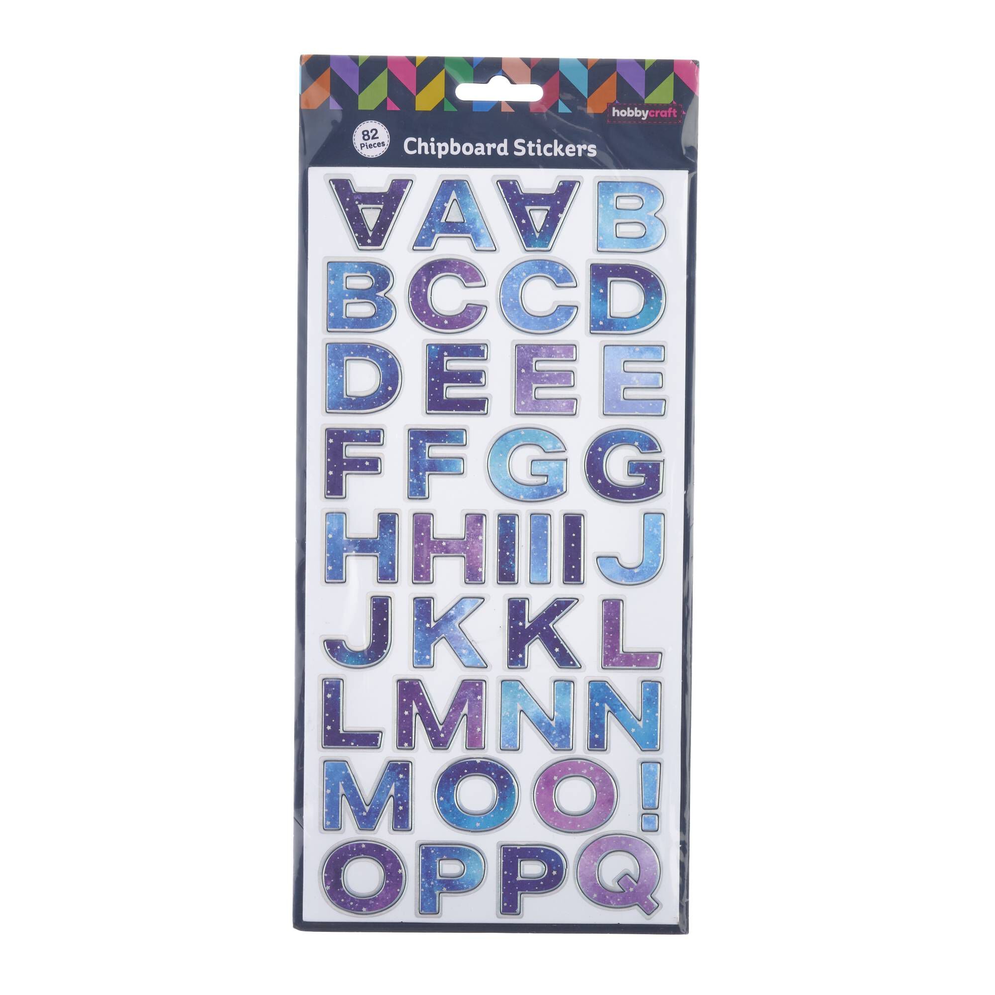 Mystical Alphabet Chipboard Stickers 82 Pieces | Hobbycraft