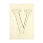 Wooden Letter V Plaque 10cm x 15cm image number 1